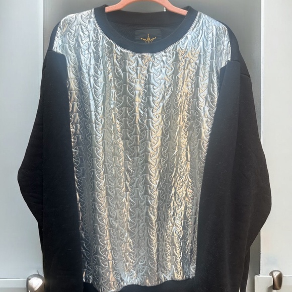 Maxi Milian New York Black & Silver Sweatshirt - Size 4XL - Picture 4 of 4